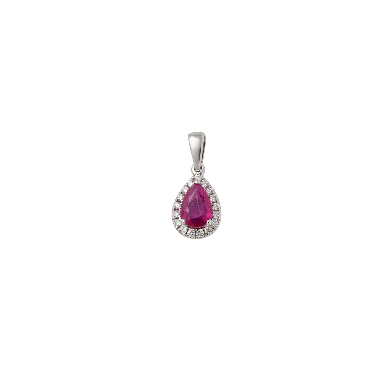 Ruby with Diamonds Drop