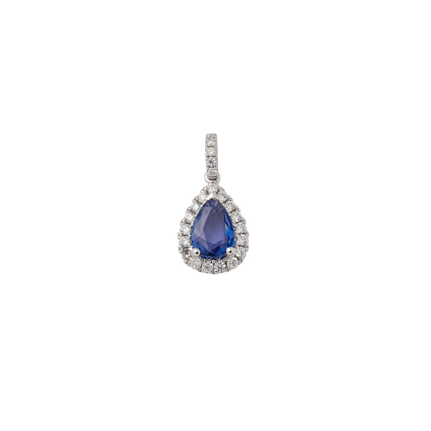 Sapphire with Diamonds Drop12