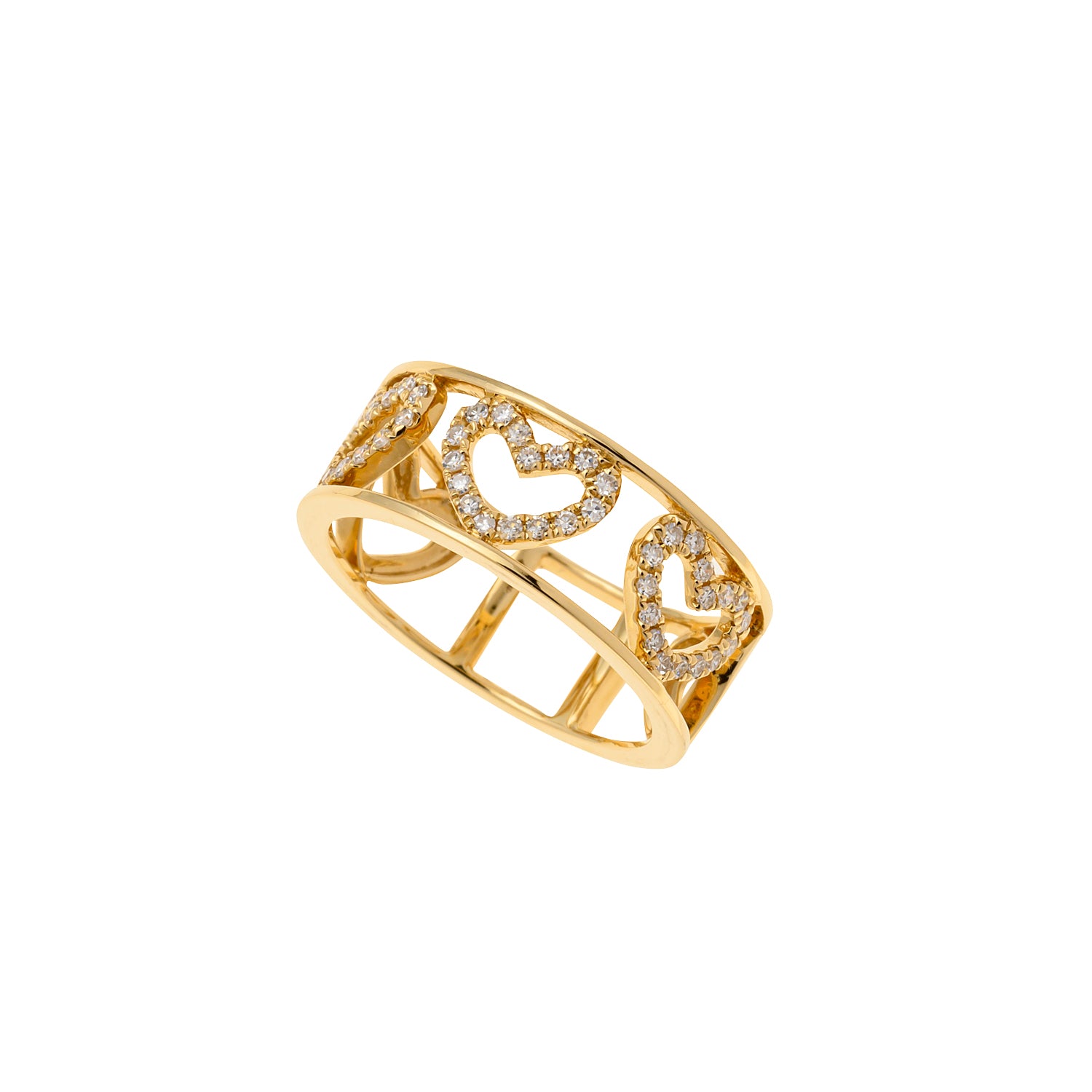Heart diamond ring