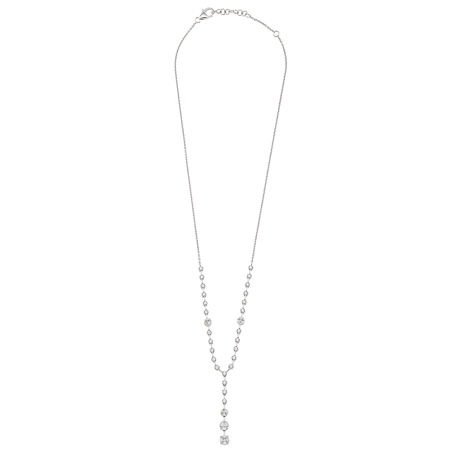 Y-Shaped Diamond Necklace