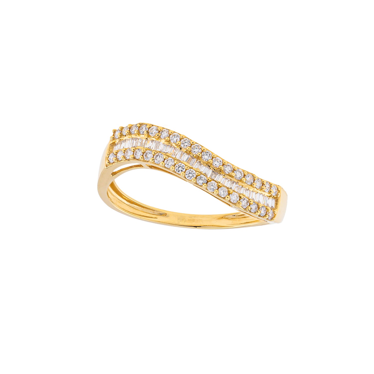 Half Eternity Baguette Diamond Ring