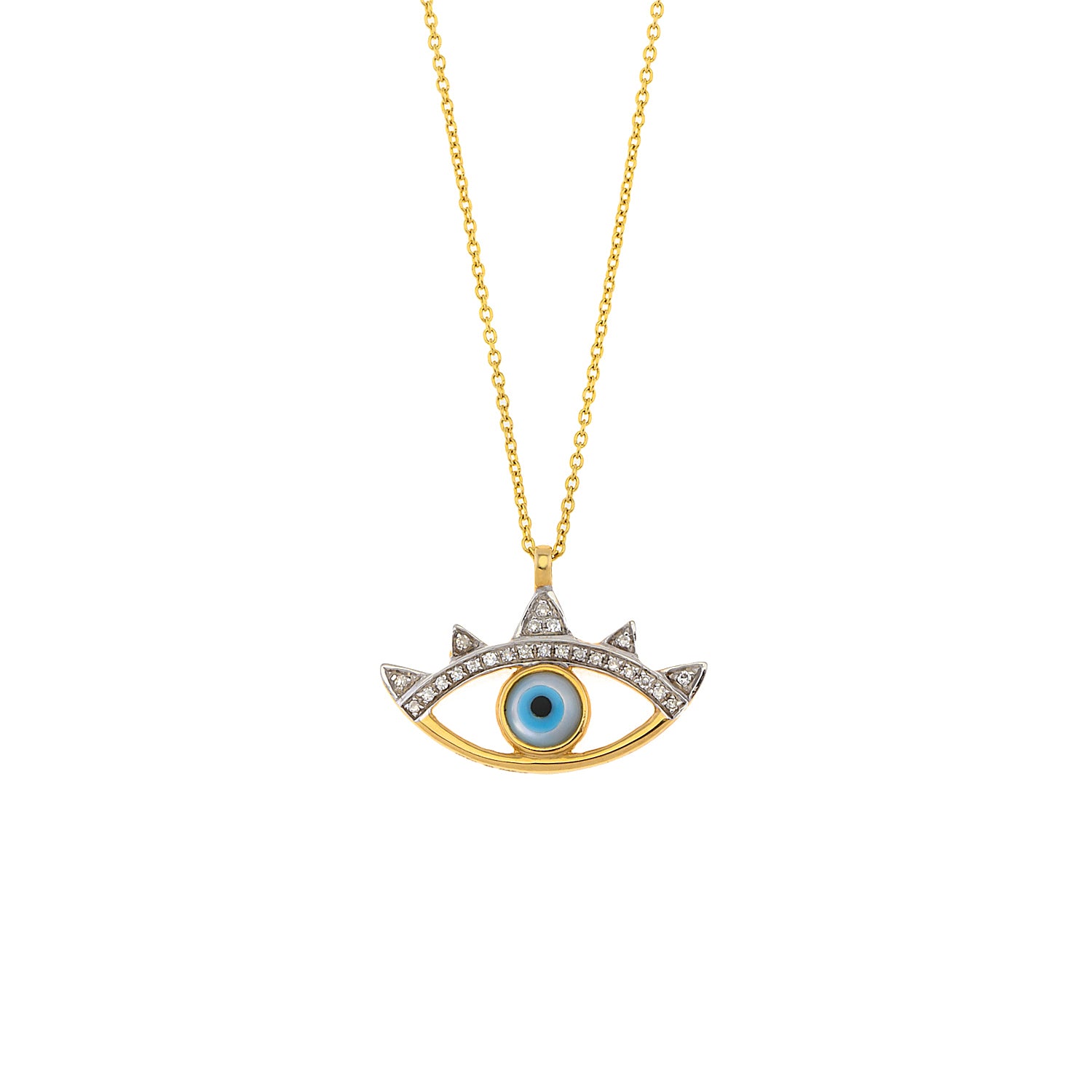 Evil Eye diamond necklace