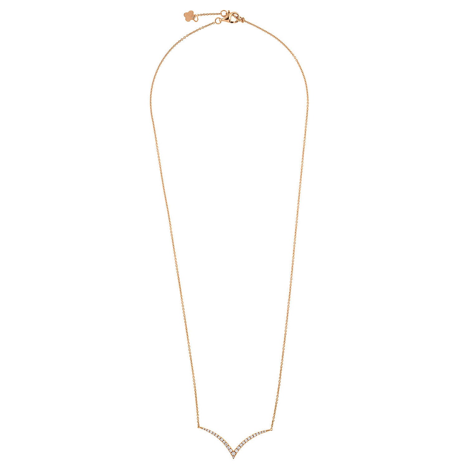 Diamond V necklace