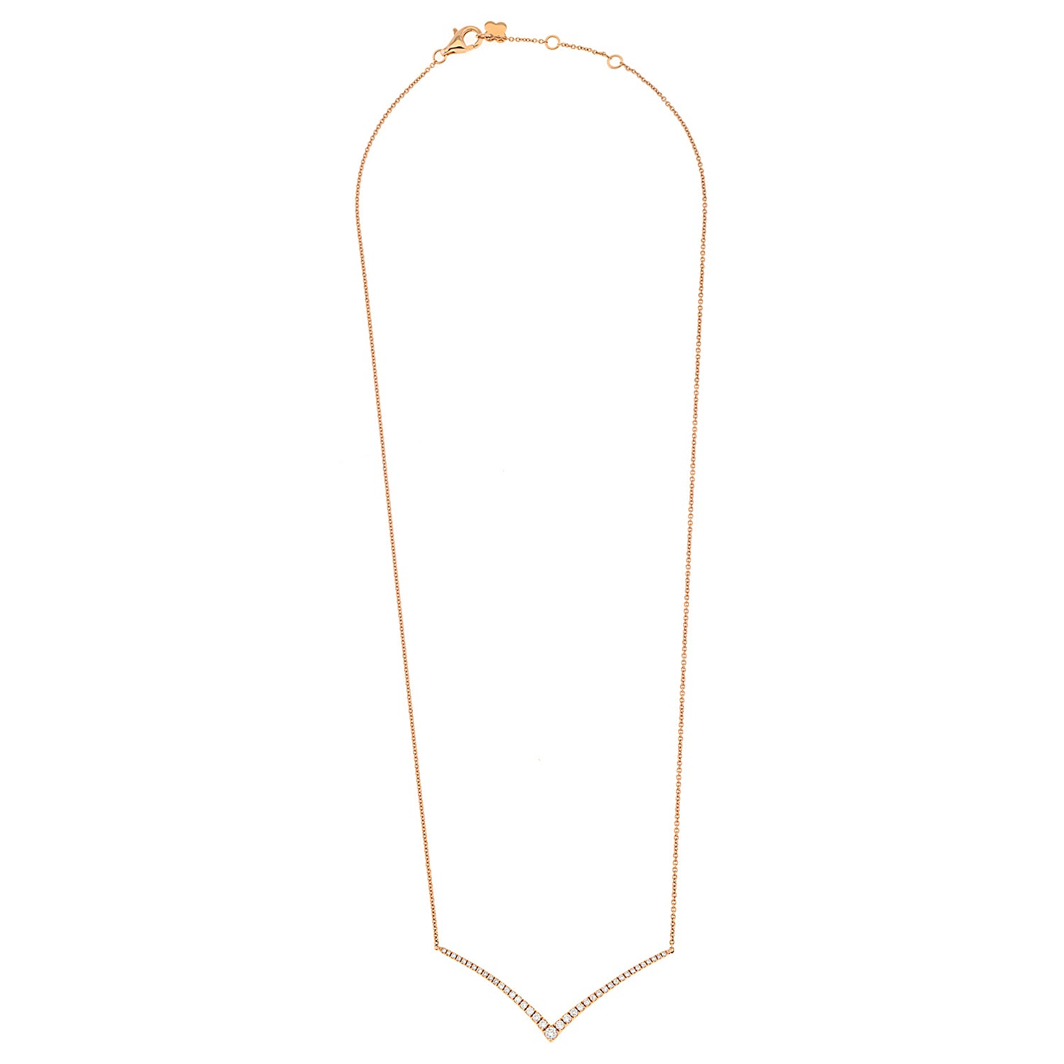 Diamond V necklace
