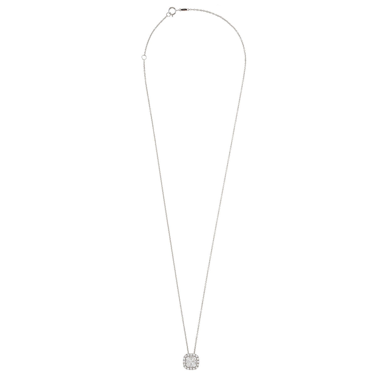 Square Diamond Necklace
