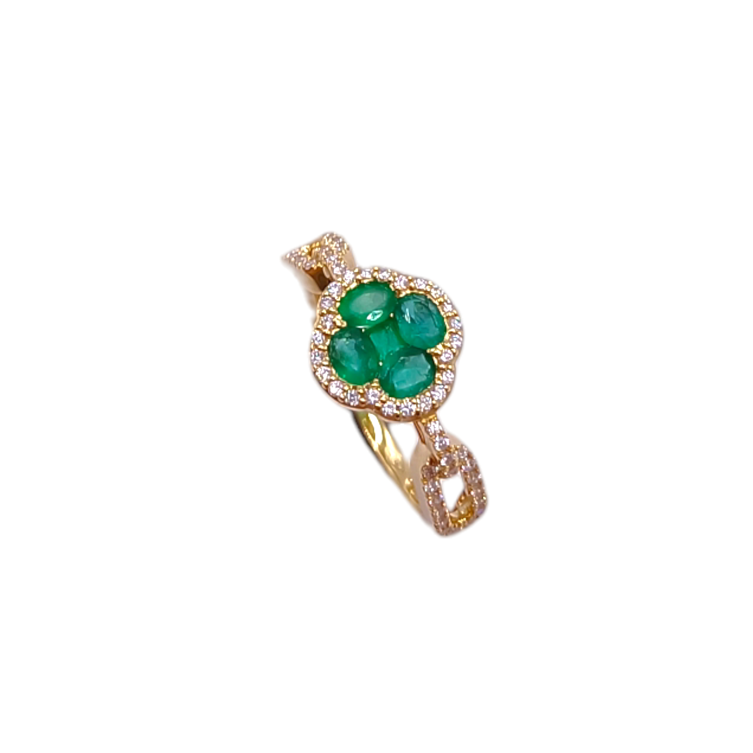Emerald and Diamond Ring
