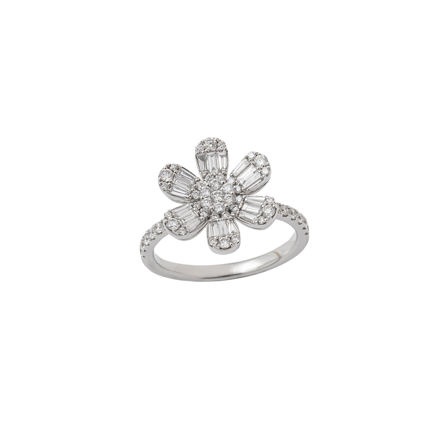 Flower Diamond Ring
