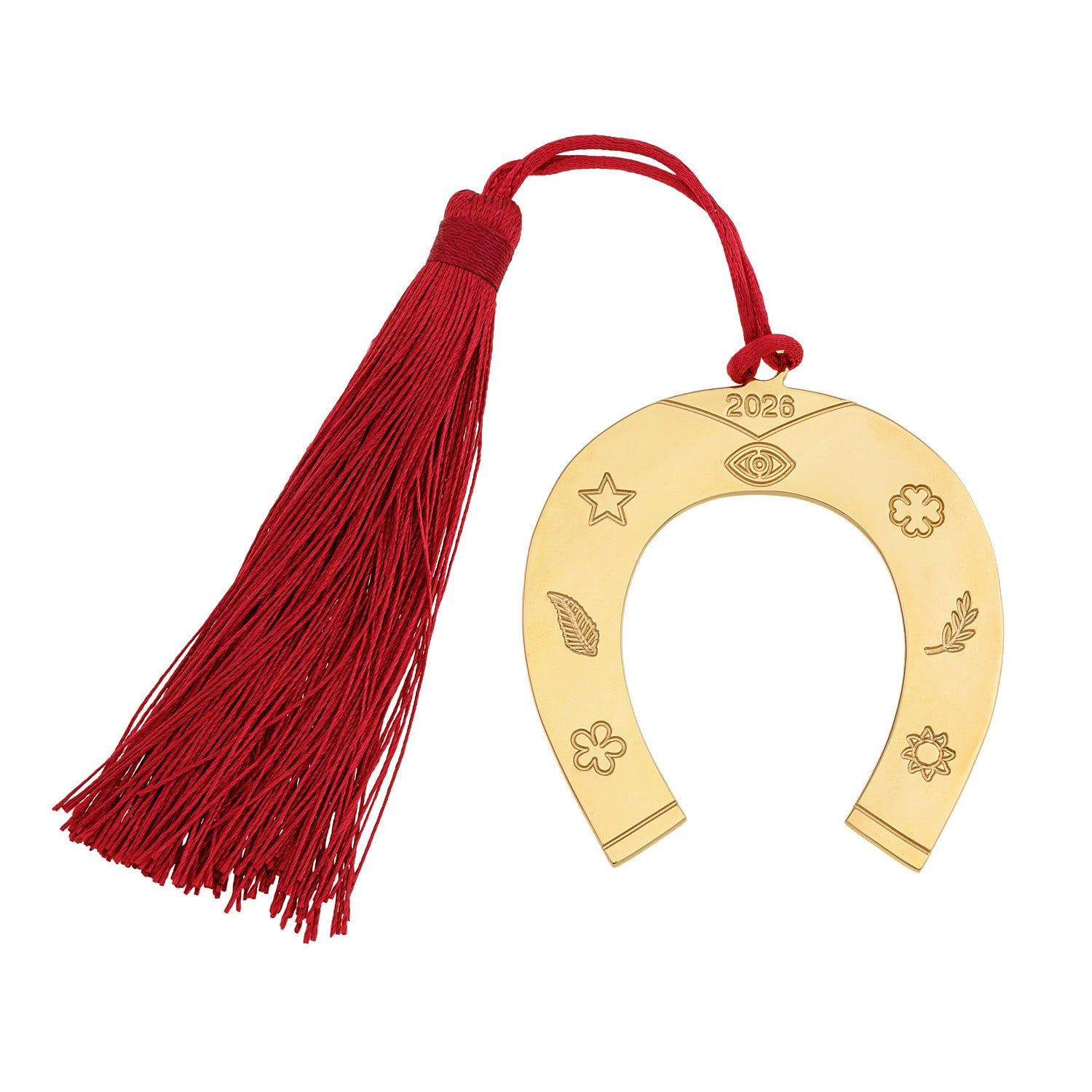 Horseshoe with lucky symbols