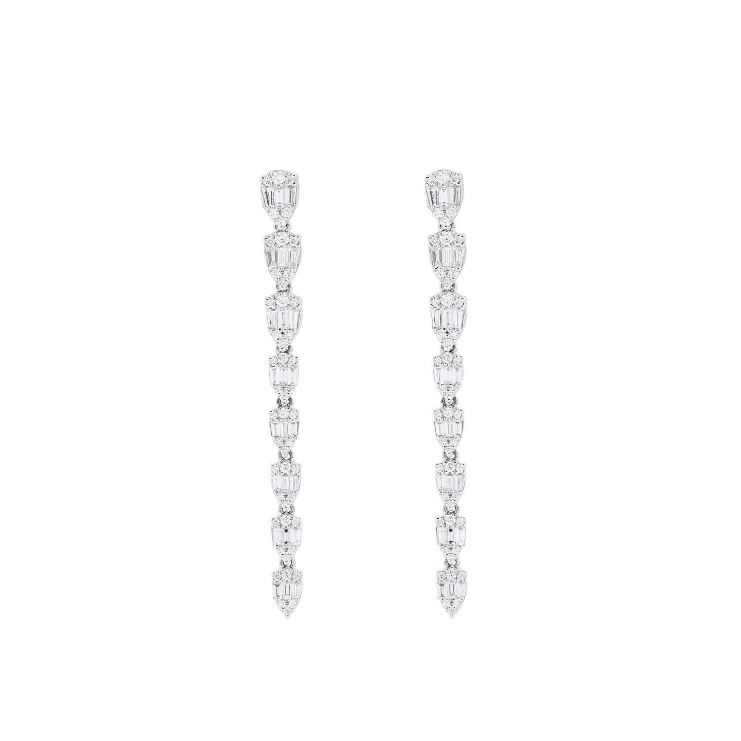 Diamond Line Earrings