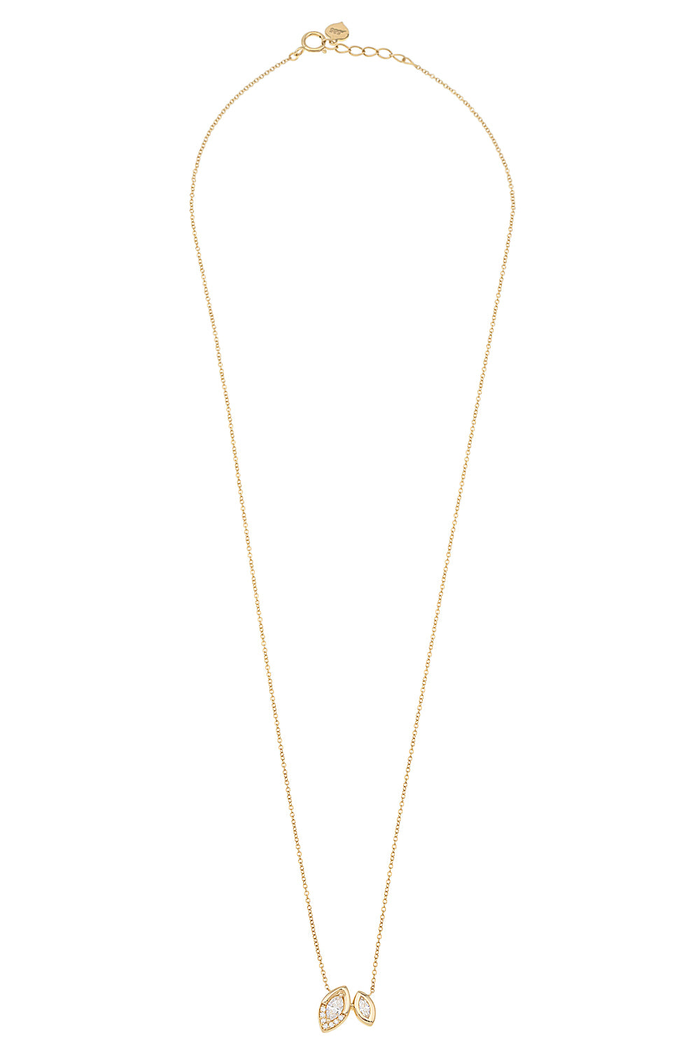 Two leaves Diamond necklace
