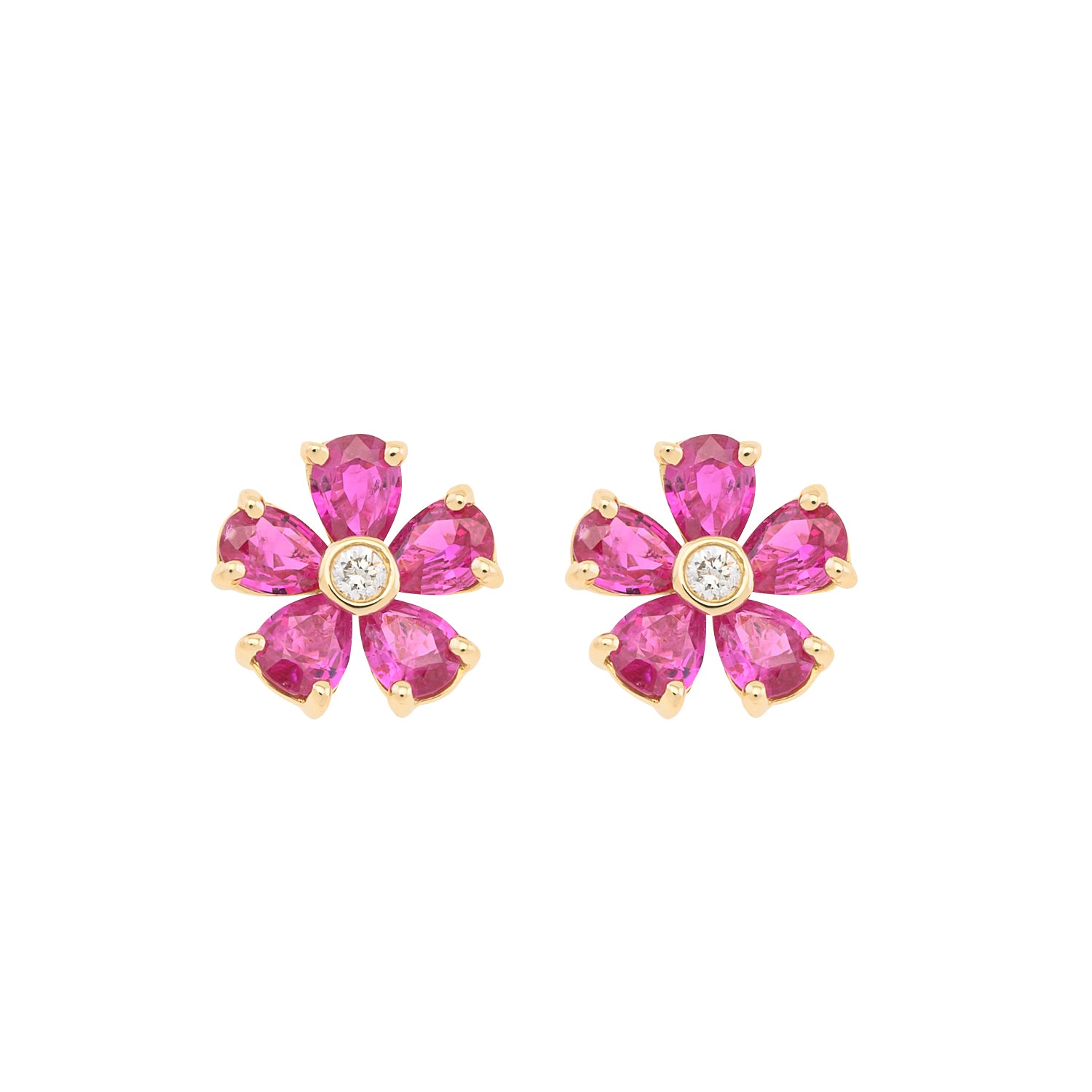 Ruby Bloom Earrings