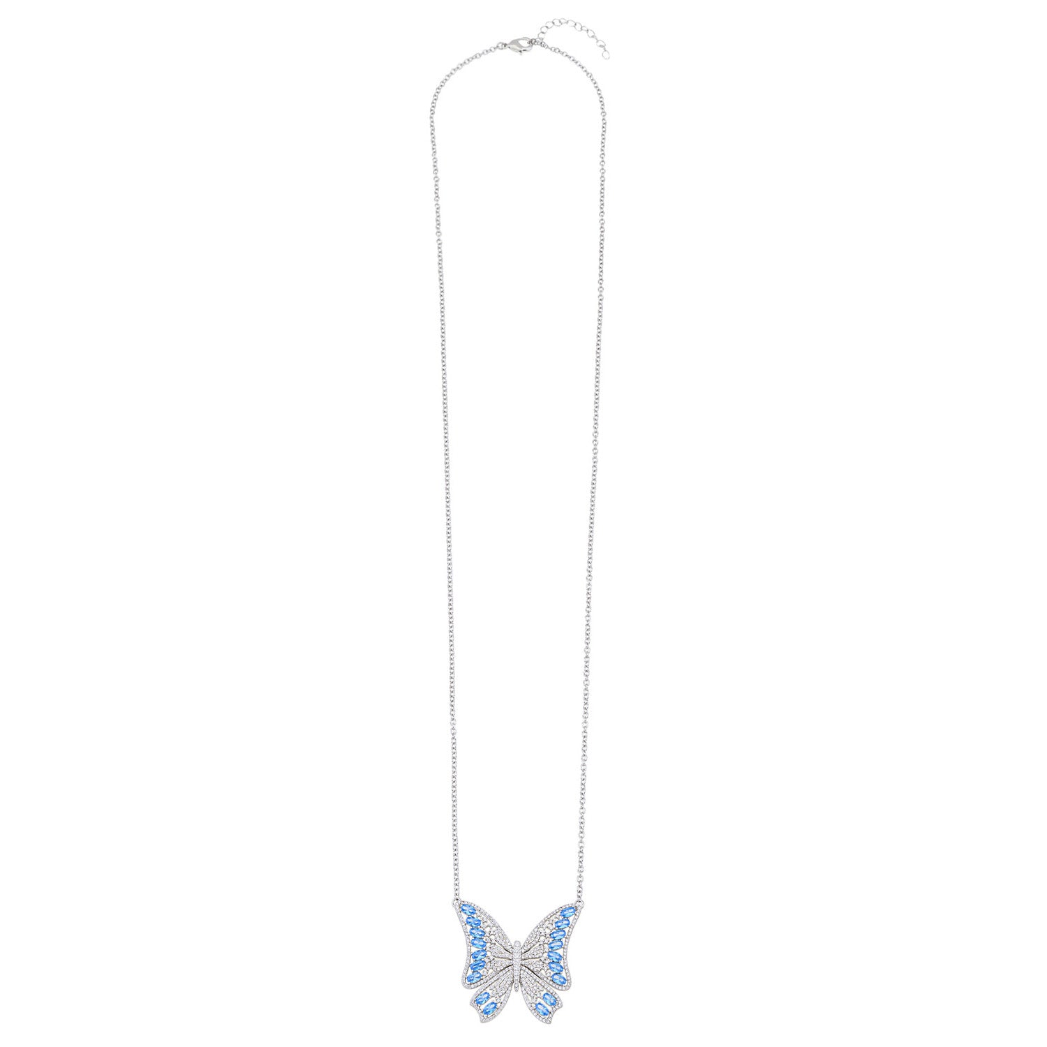 Blue Butterfly Necklace