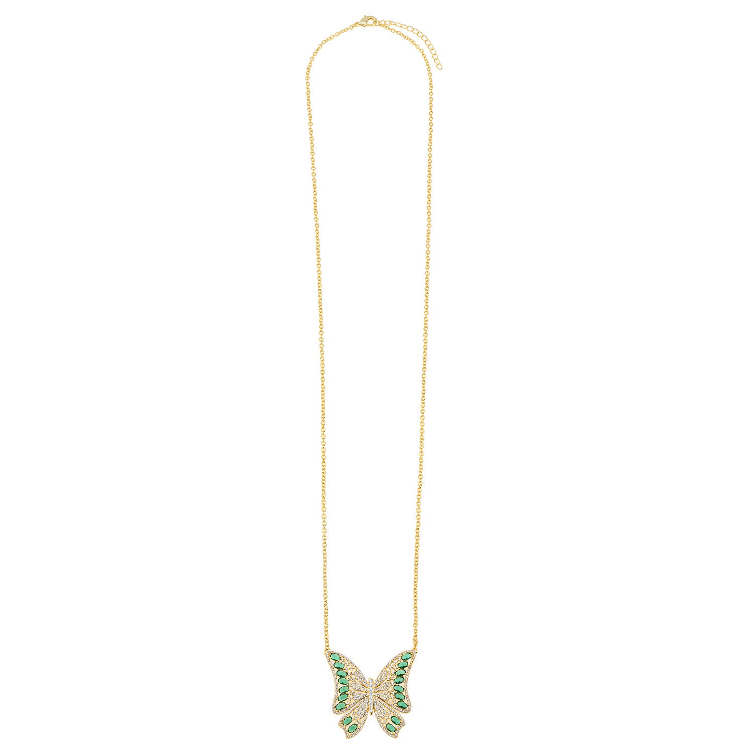 Green Butterfly Necklace
