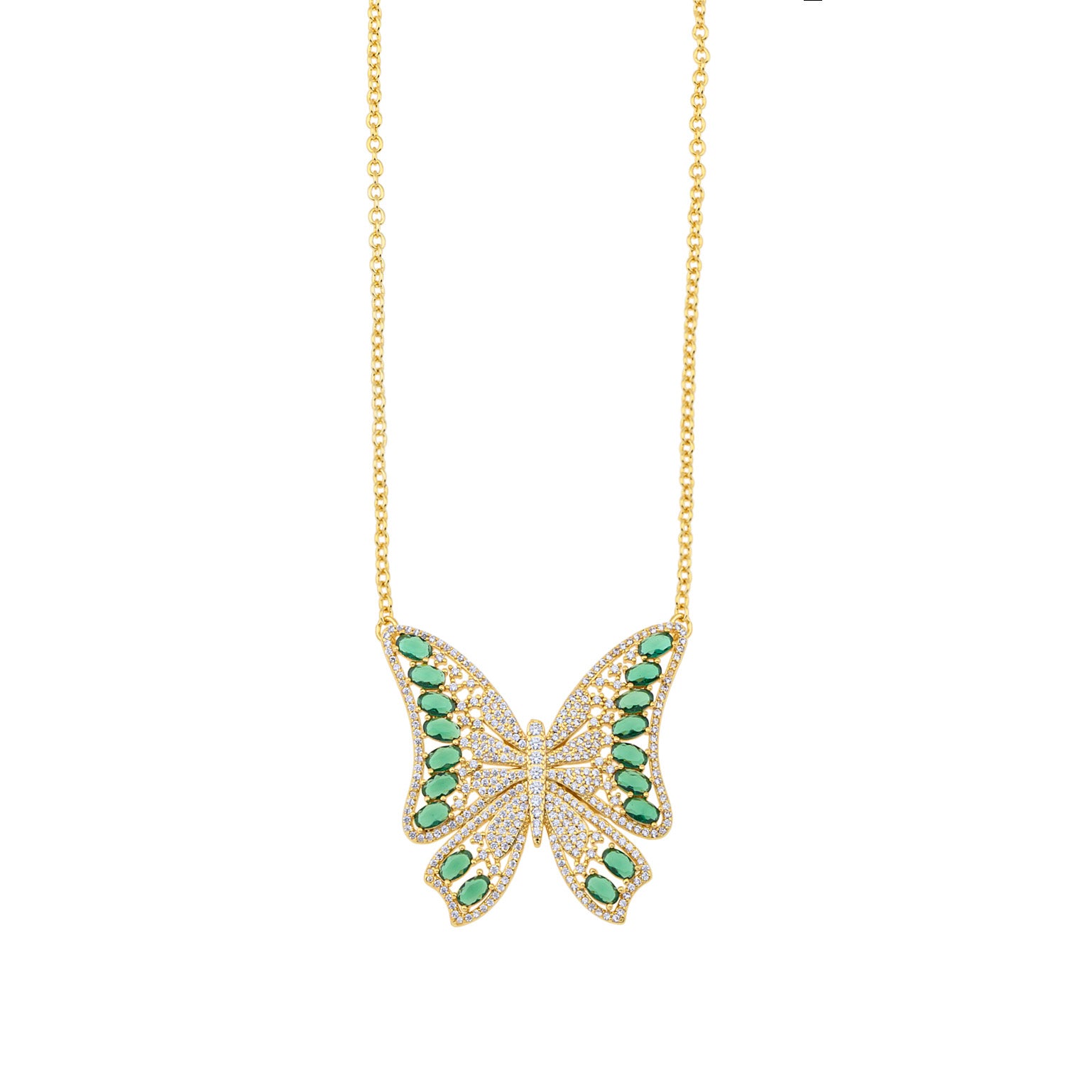 Green Butterfly Necklace