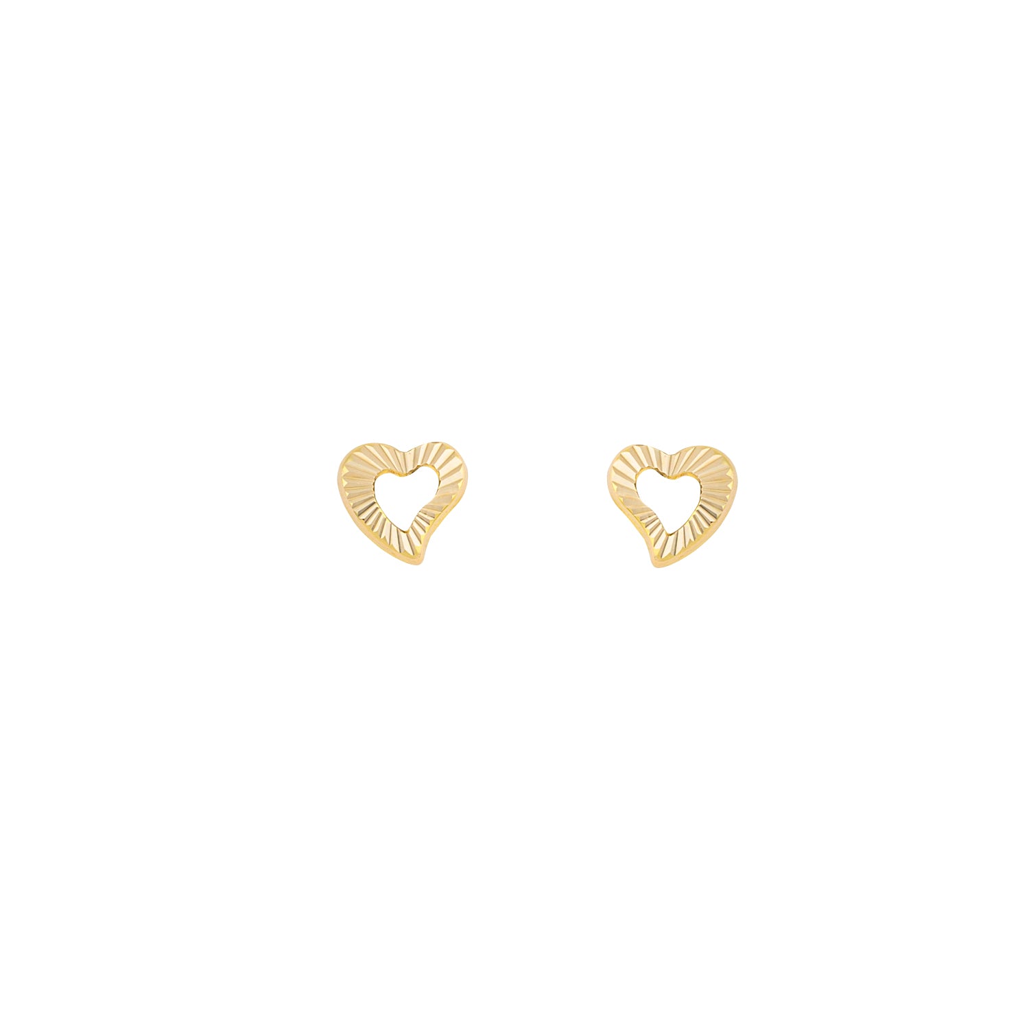 Shine Stud Heart Earrings