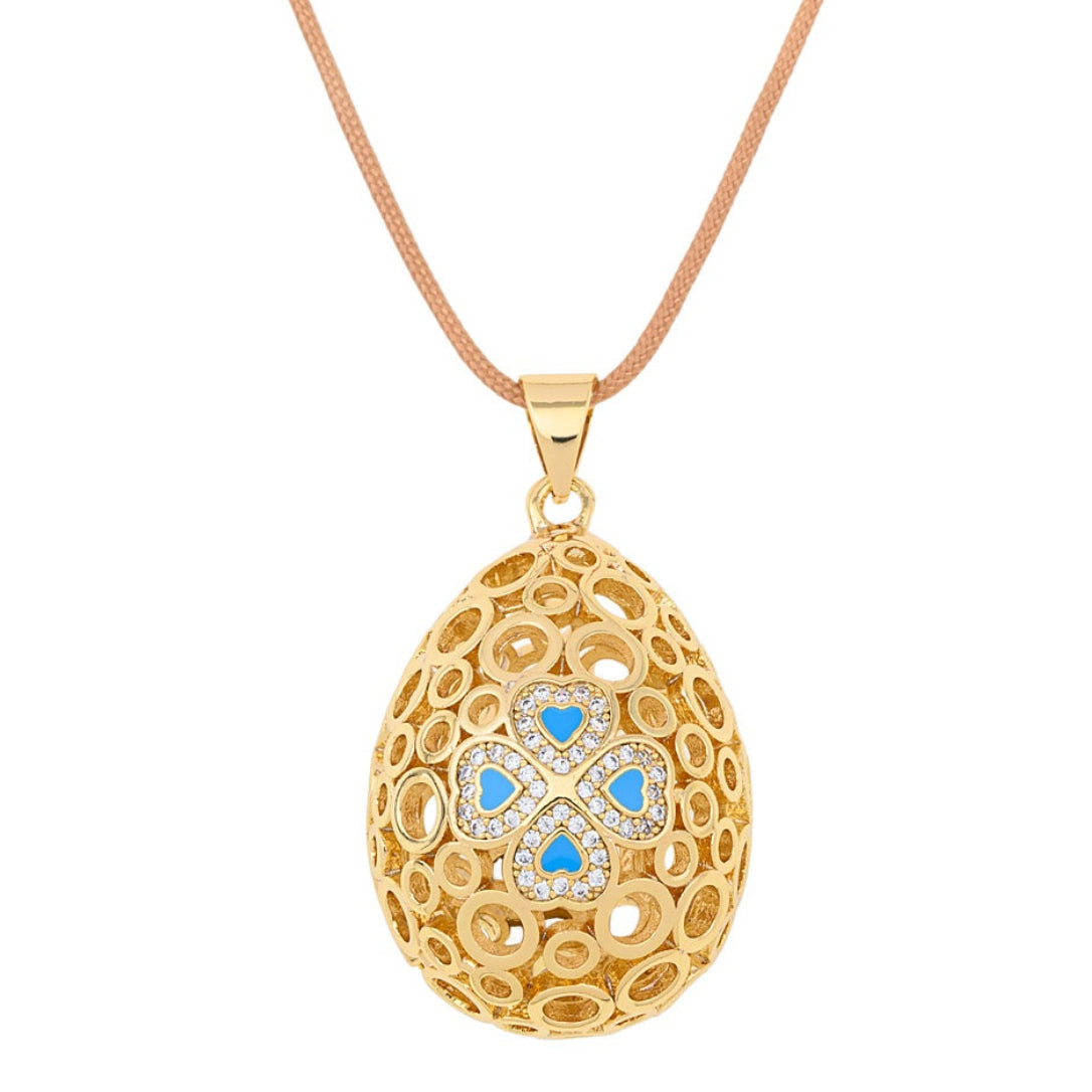 Clover on Yellow Perforated Big Egg