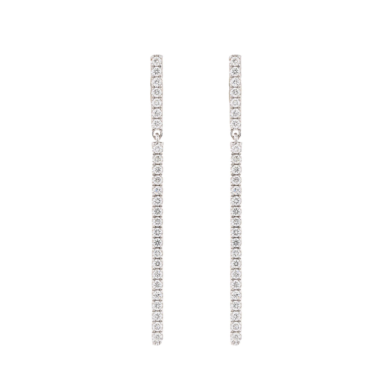 Long Line Diamond Earrings