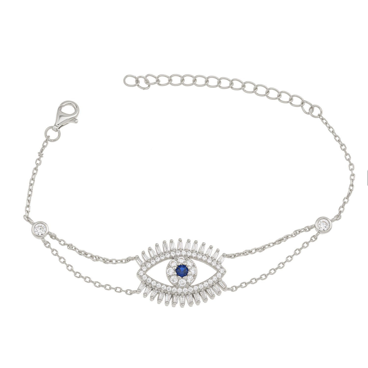 Silver Eye with 26 eyelashes