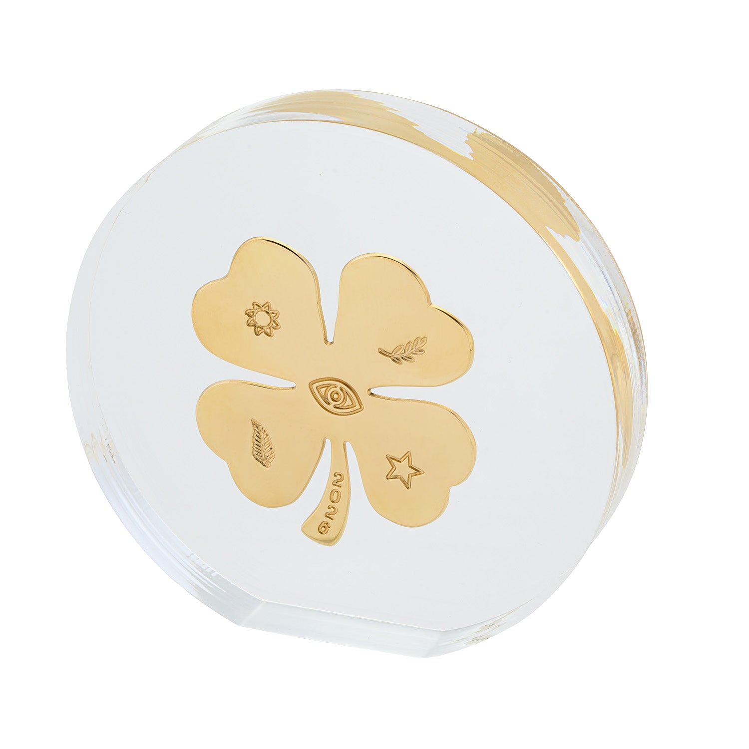 Four Leaf 2026 with symbols in plexi glass