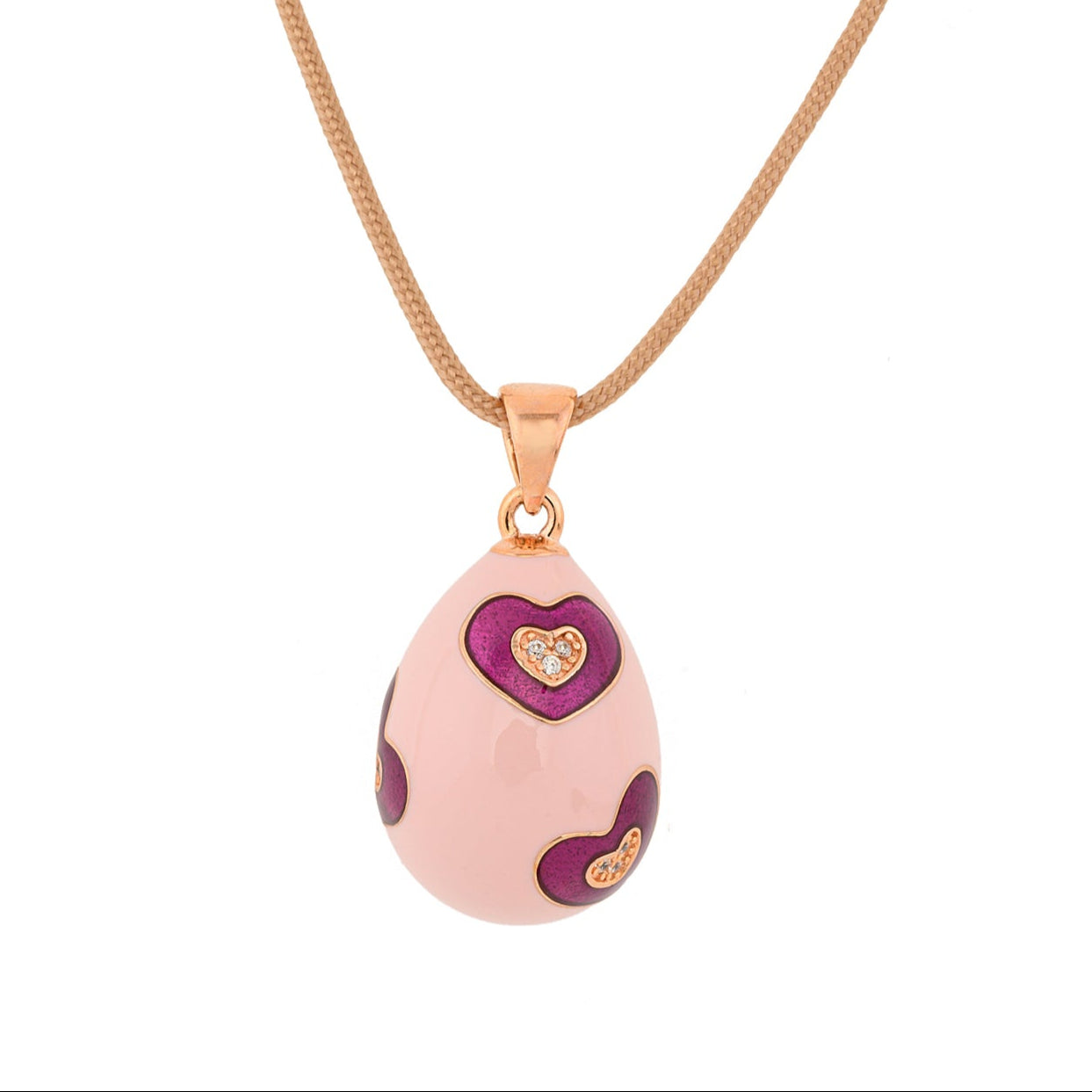 Magenta Heart Pink Egg
