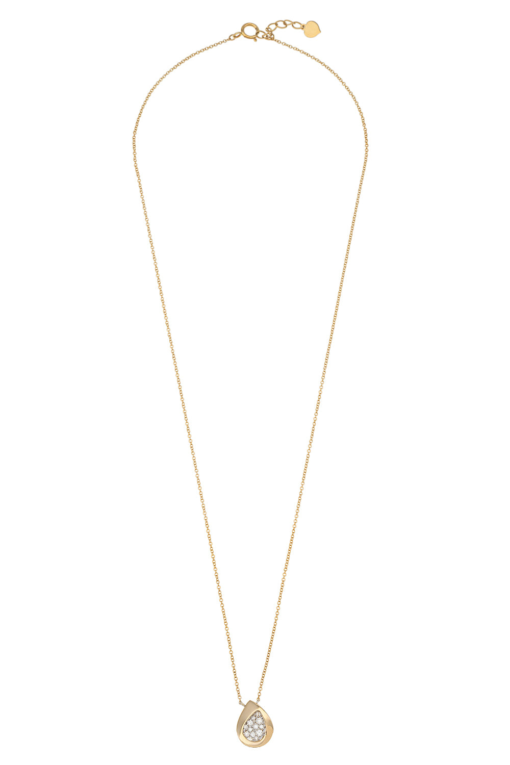 Double layer Diamond drop necklace