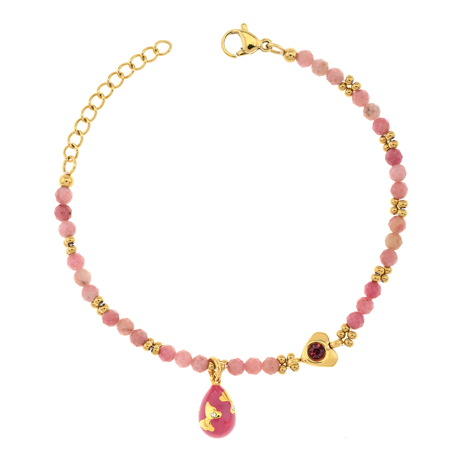 Easter bracelet with a heart and an egg