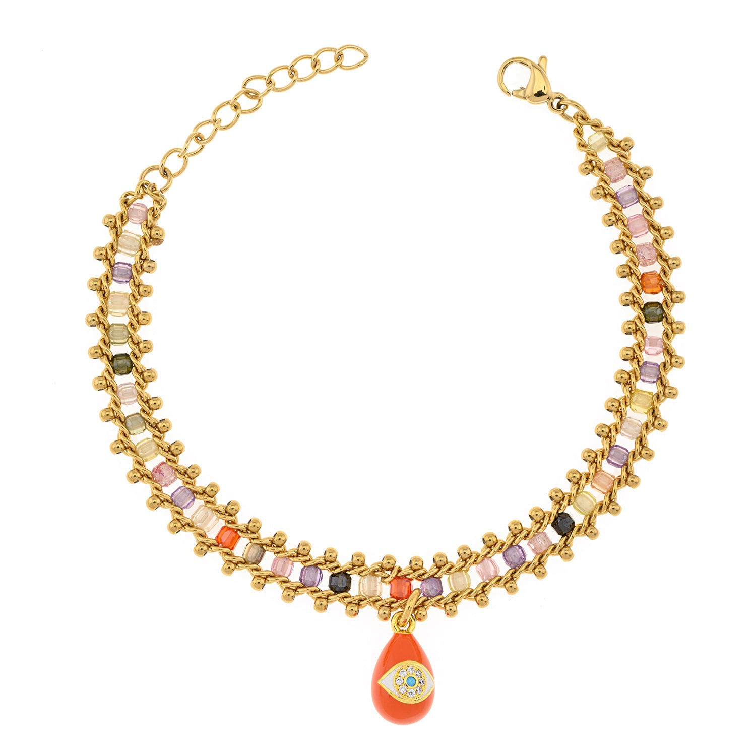Colorful Bracelet with Easter Egg