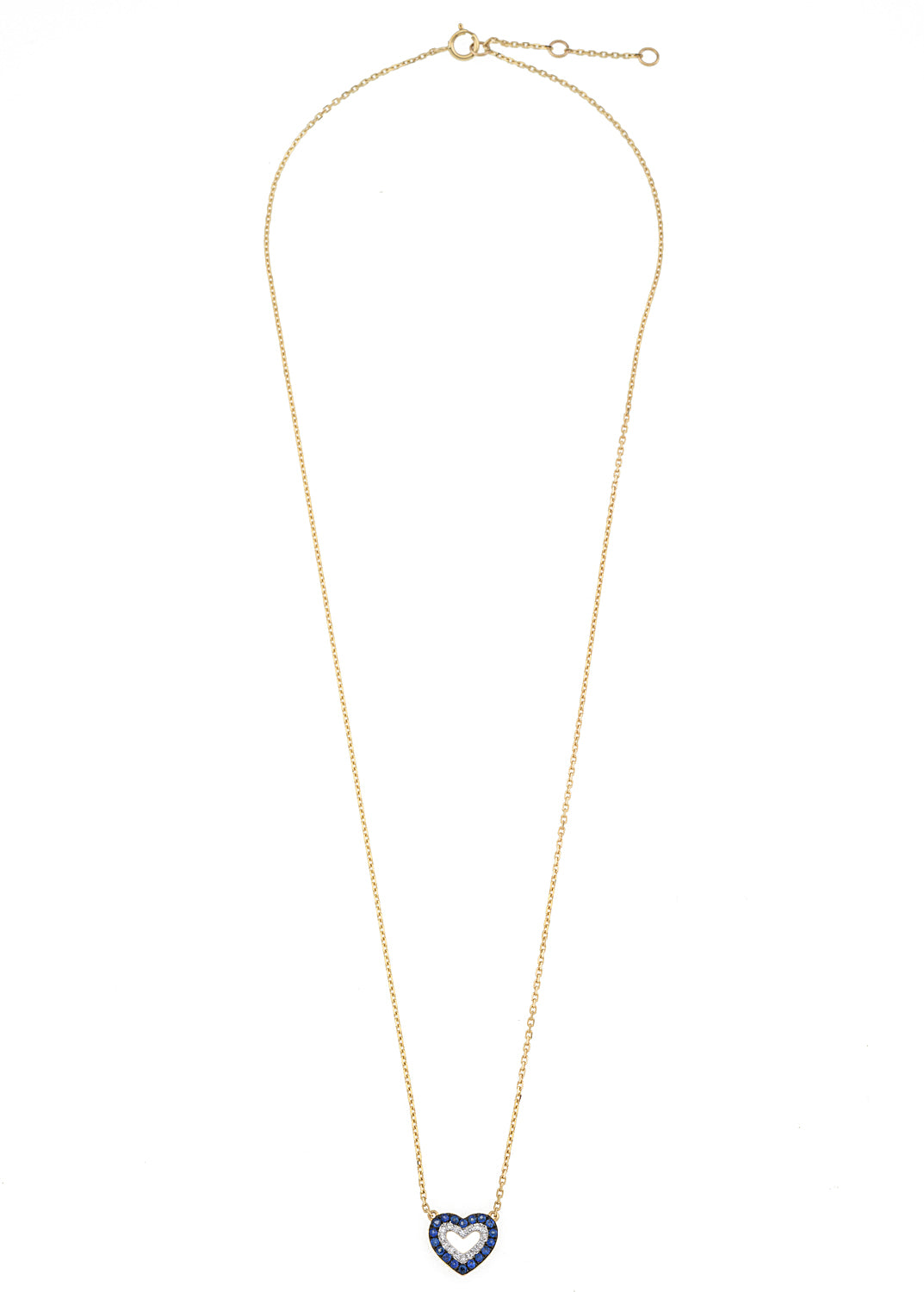 Love in Sapphire Heart Necklace