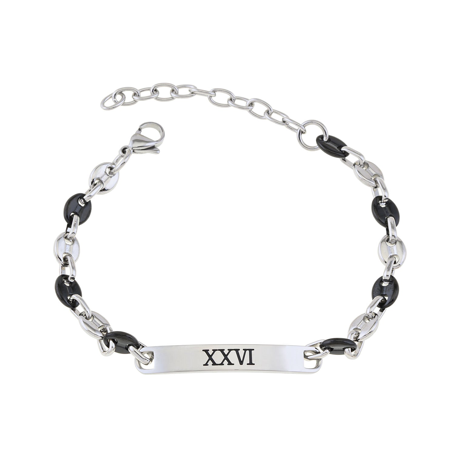 Men's Black & White Tag