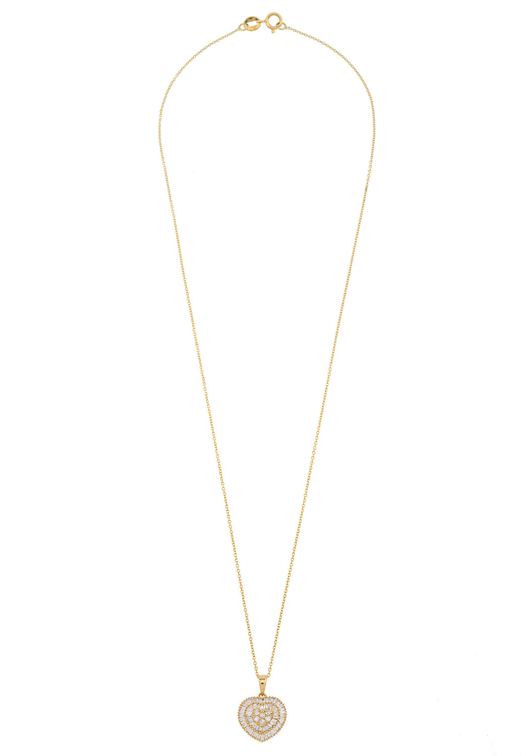 Forever Baguette Heart Necklace