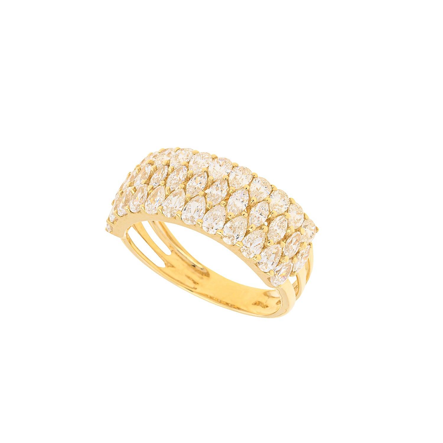 Diamond Wave Ring
