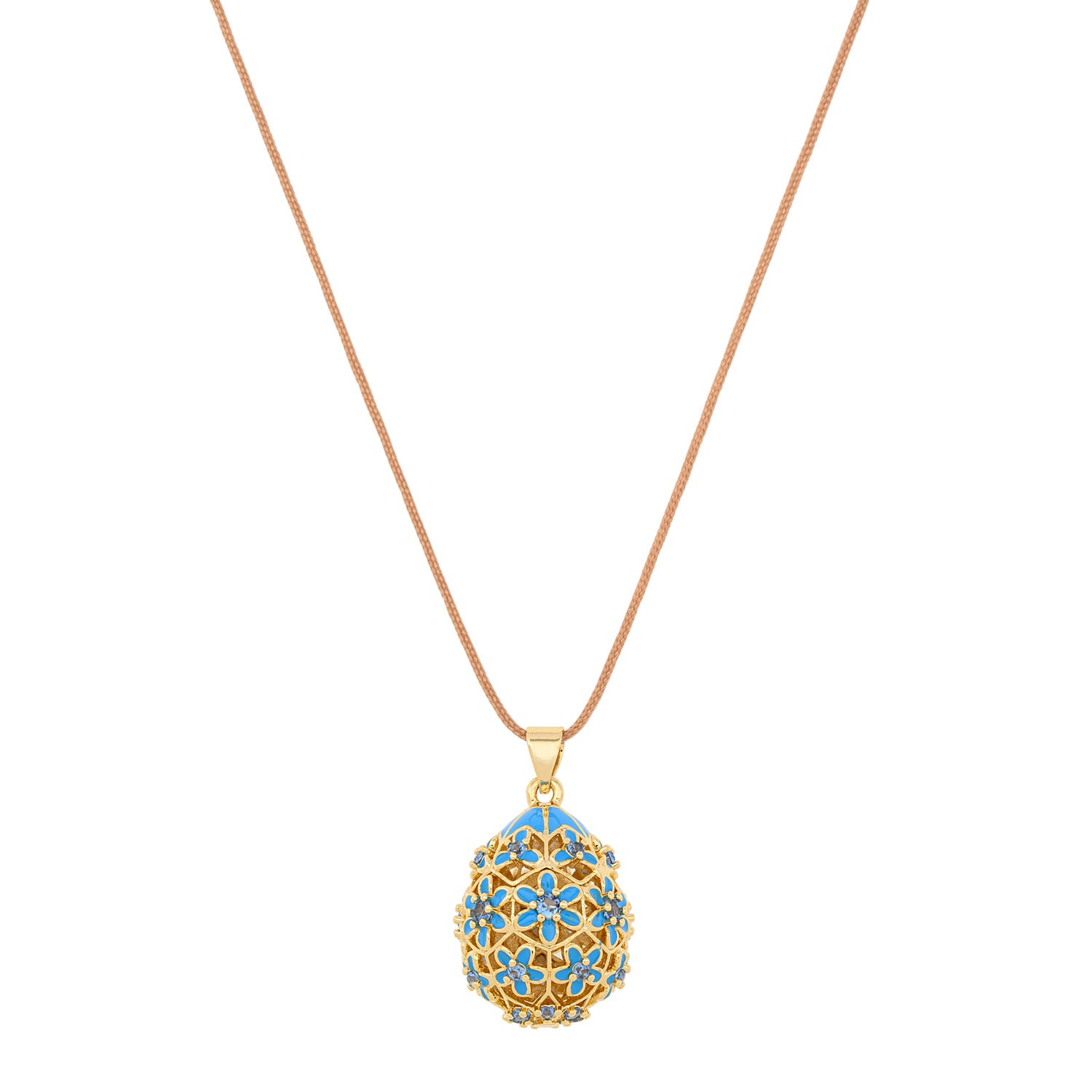 Turquoise Flower Egg