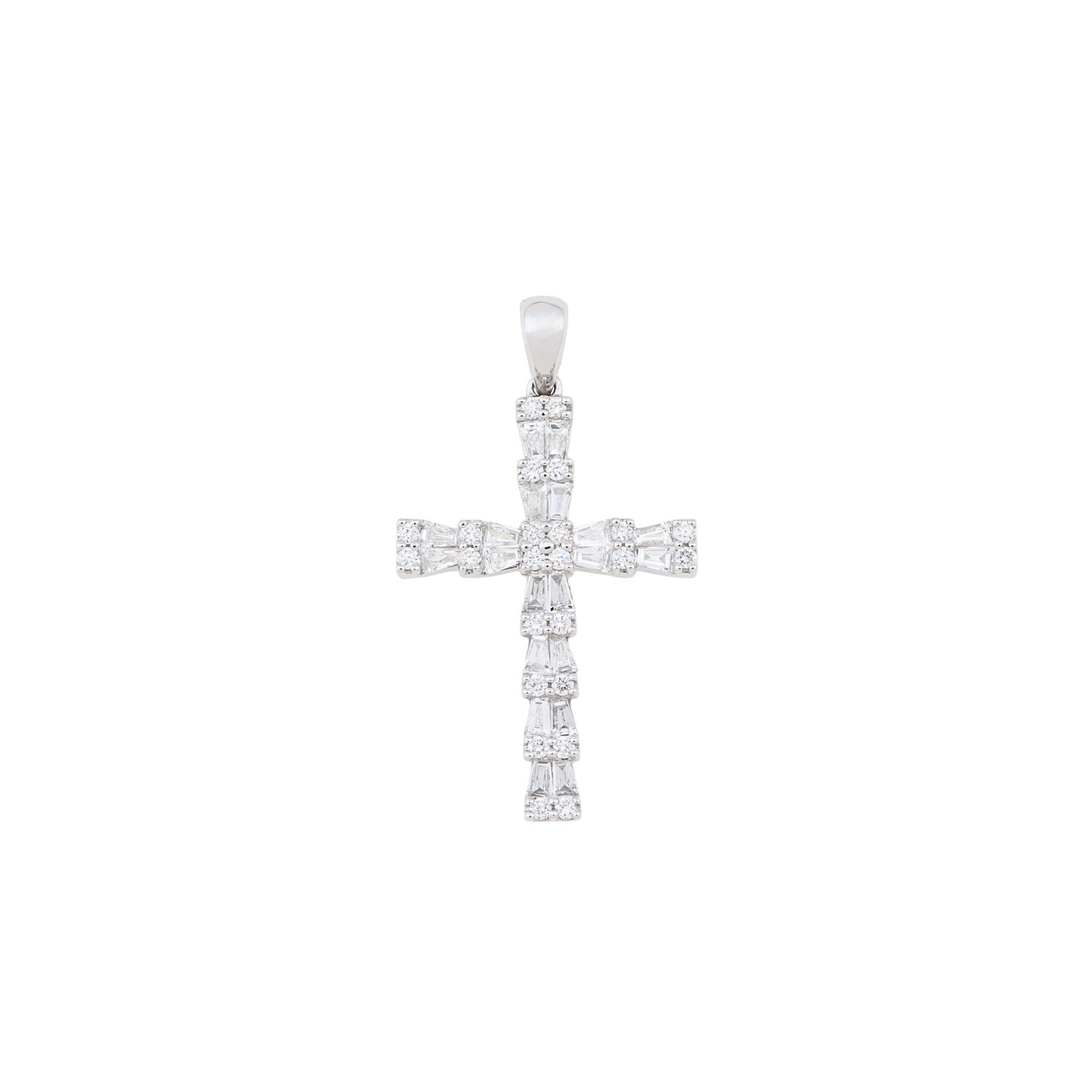 Diamond Baguette Cross