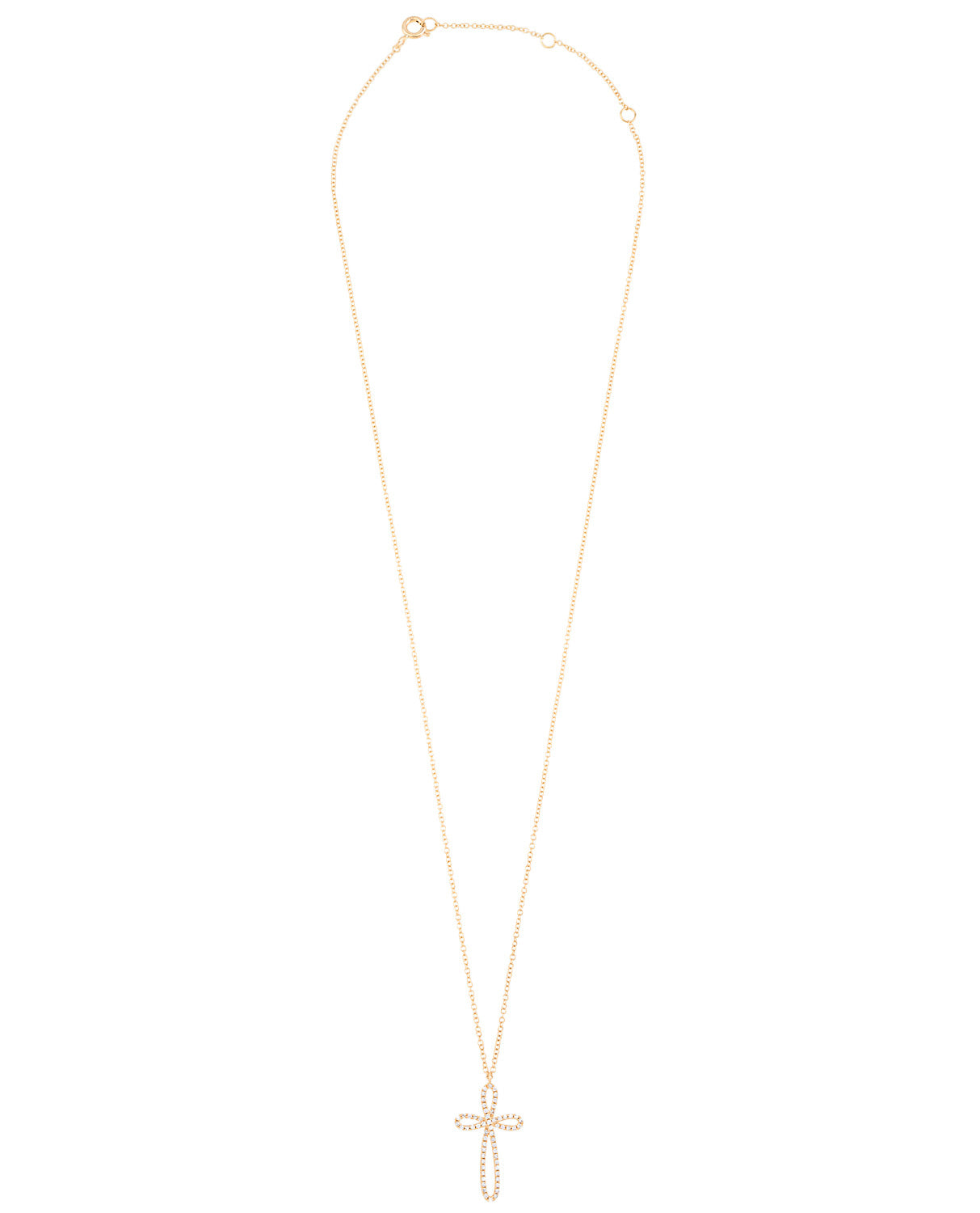 Twisted Diamond Cross necklace