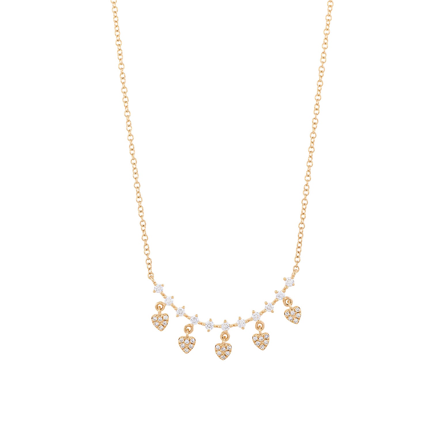 Mini Hearts Diamond Necklace