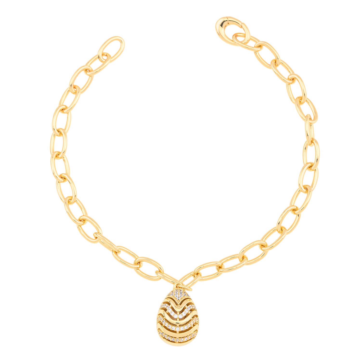 Stripted Egg Bracelet