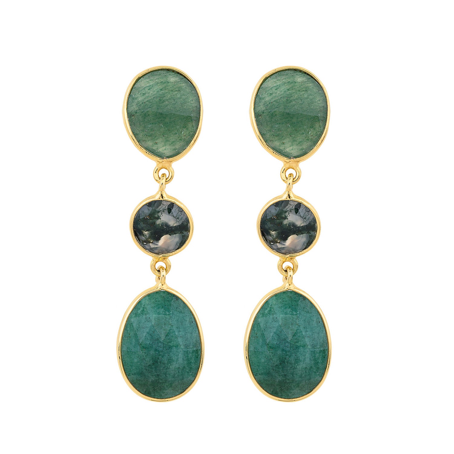 Lush Green Glow Earrings