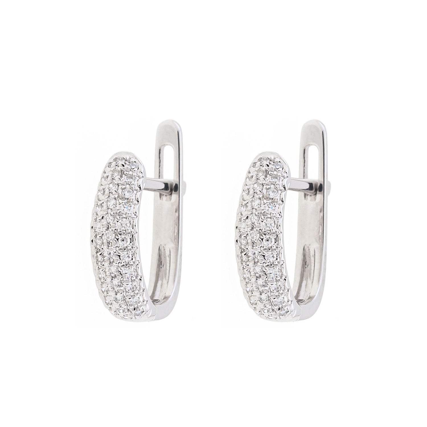 Timeless Sparkle: Diamond Hoop Earrings