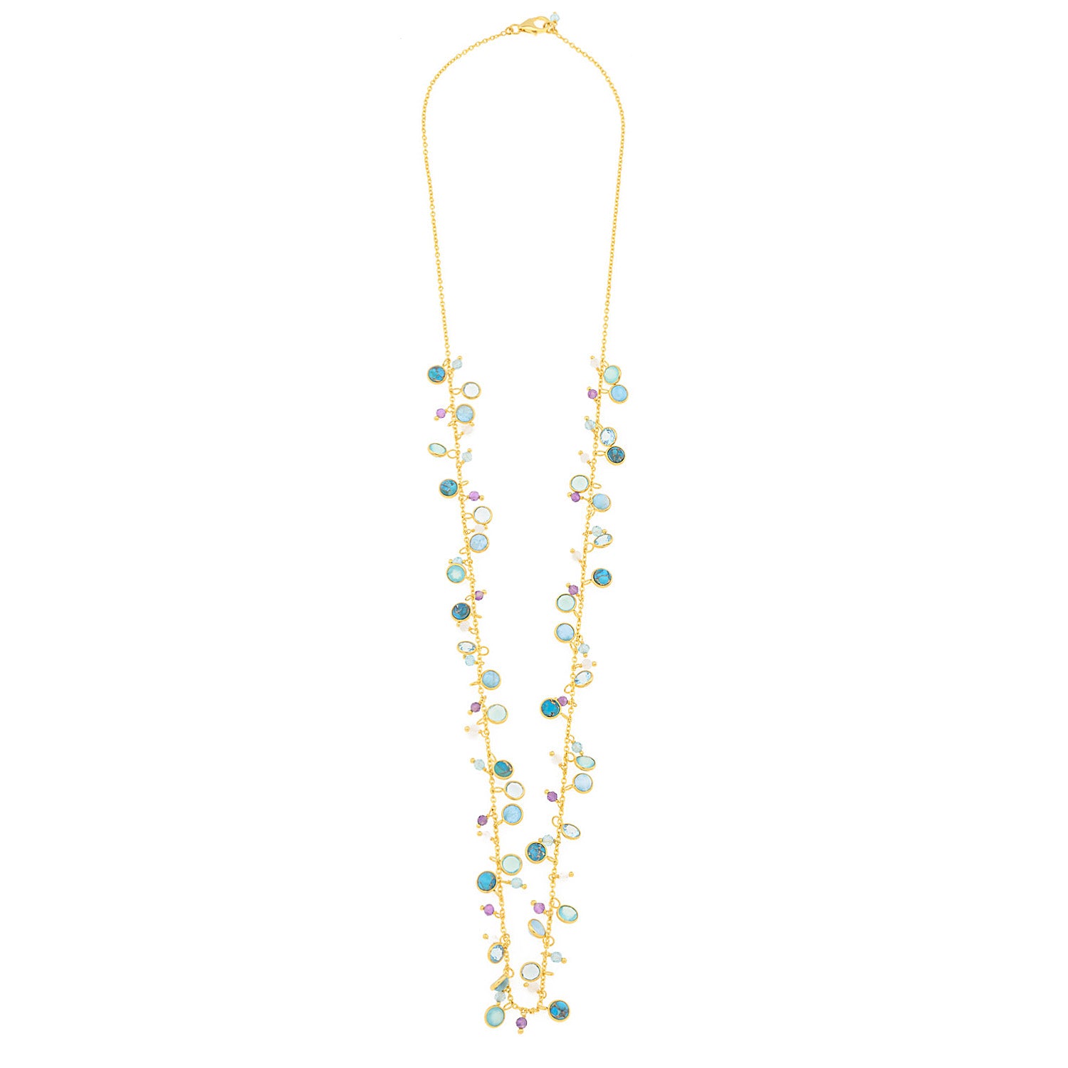 Caribbean Calm Silver Necklace