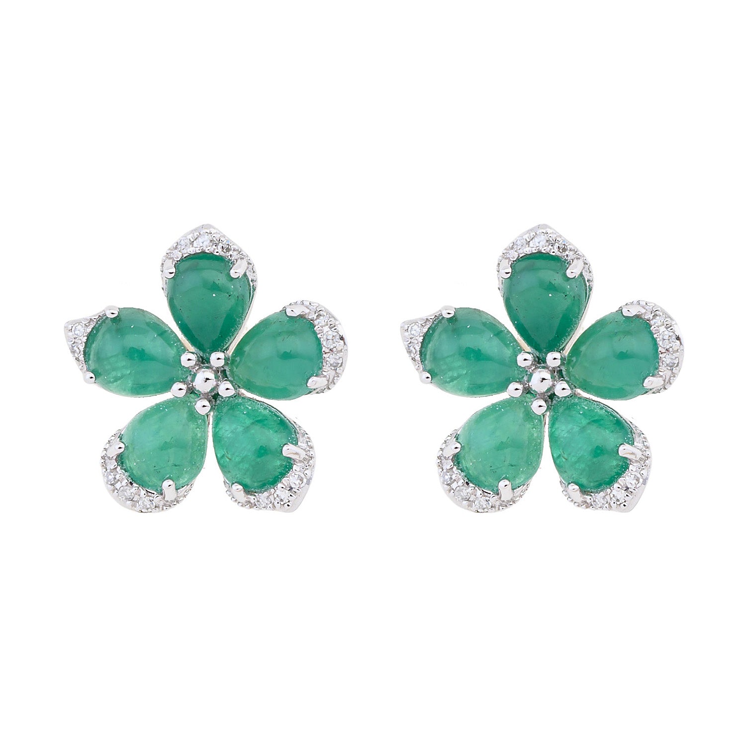 Green Bloom Radiance Earrings