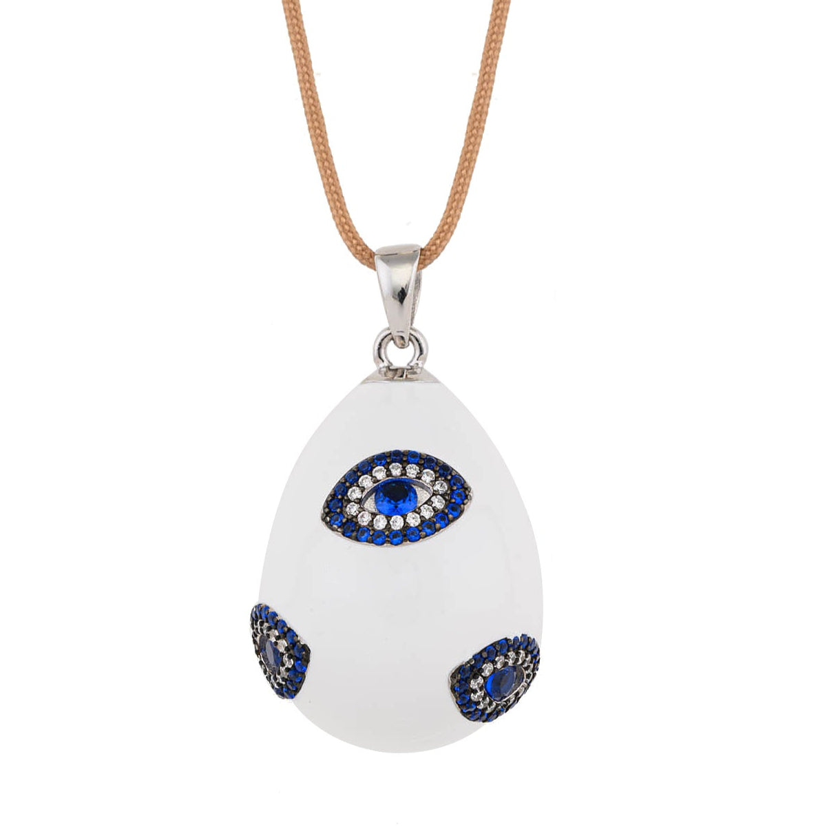 Evil eye white Big egg
