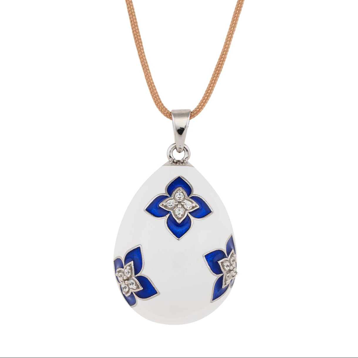 Blue flower white Big egg