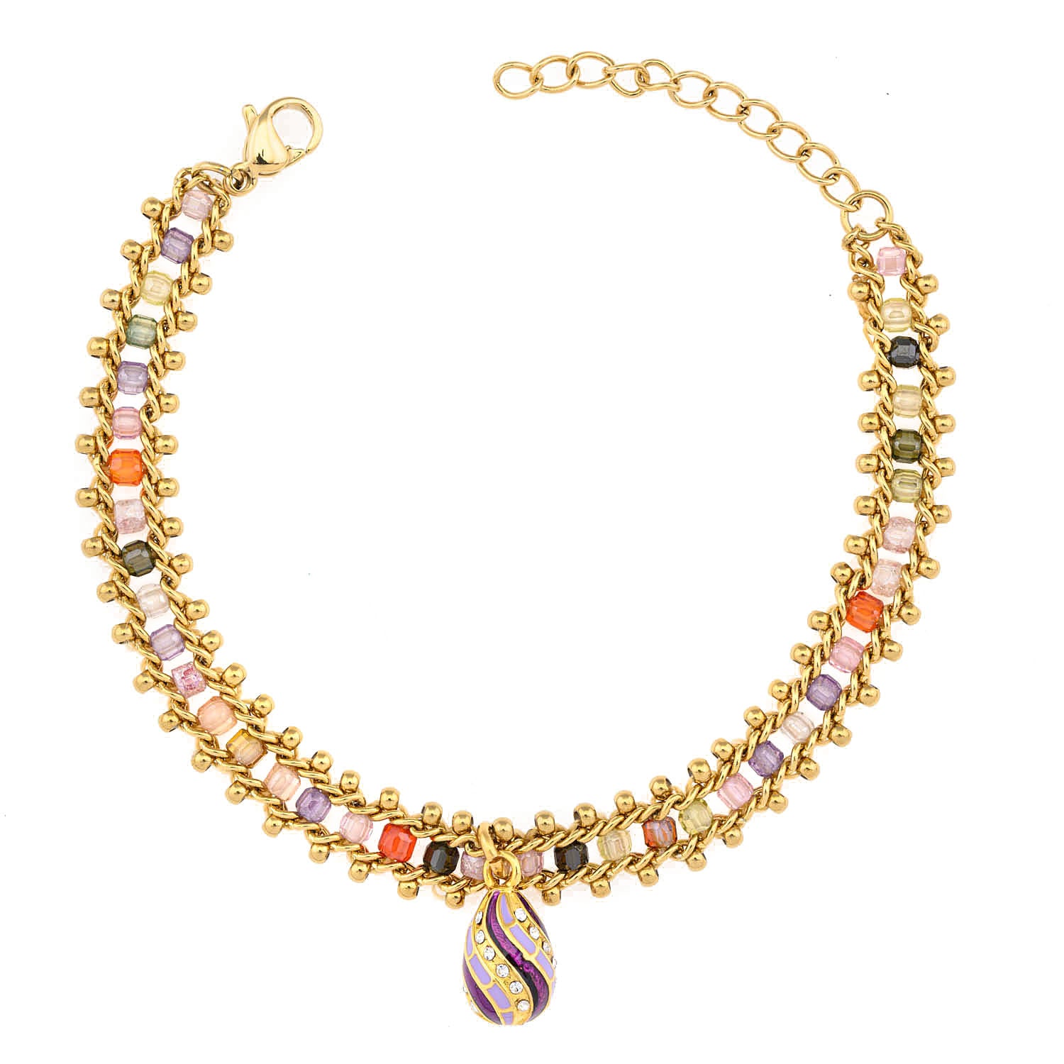 Colorful Bracelet with Easter Egg