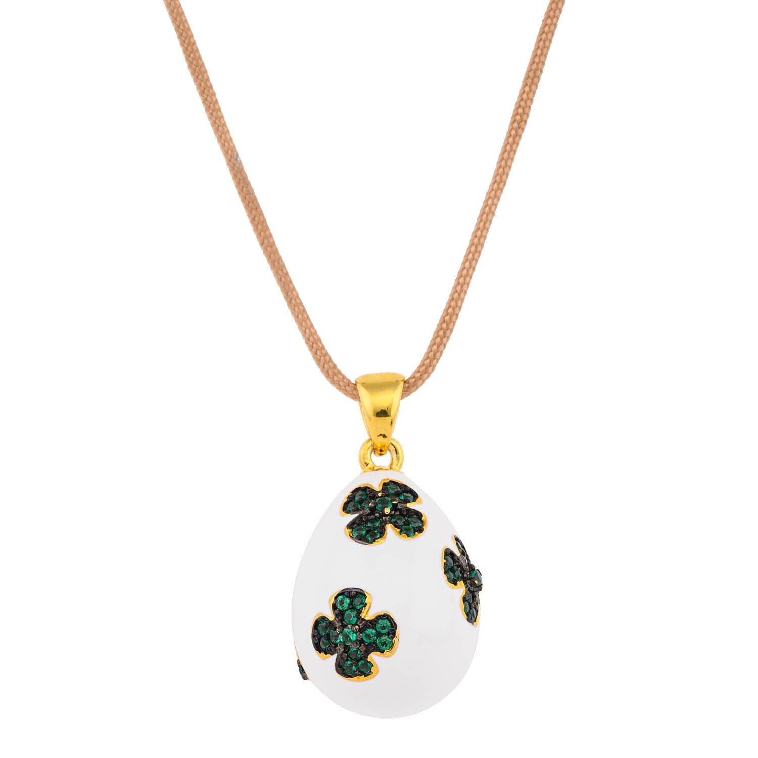 Dark green flower white egg