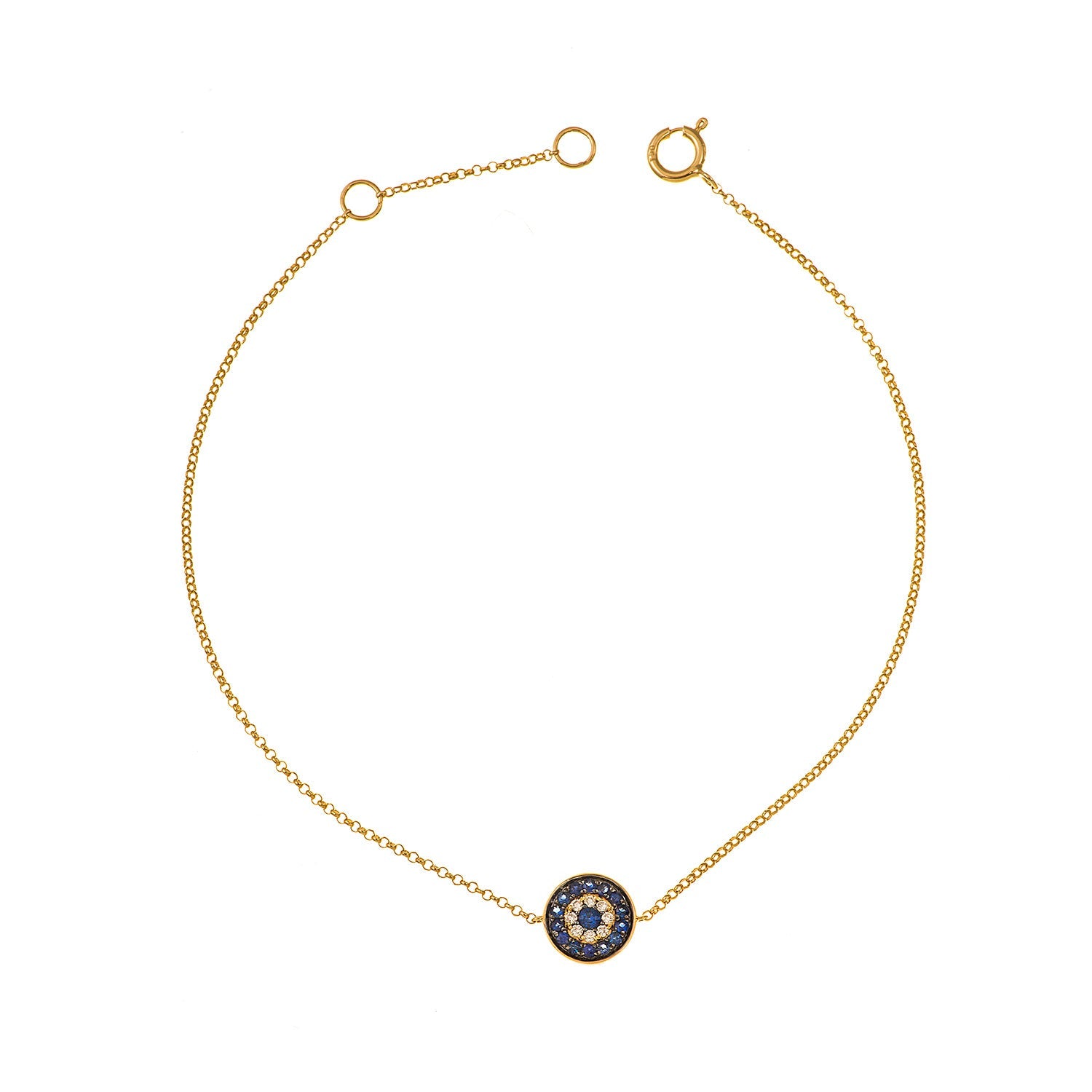 Diamond bracelet. Gold Bracelet. 18k gold bracelet. 14k gold bracelet. Rose Gold Bracelet. Yellow gold bracelet. White Gold Bracelet. Bracelets. Gift Bracelet. Perfect bracelet for present. Precious stone bracelet. Chain Bracelet. Bangle Bracelet. Anatol jewelry. Fine Jewelry. Evil Eye Bracelet. Evil Eye.