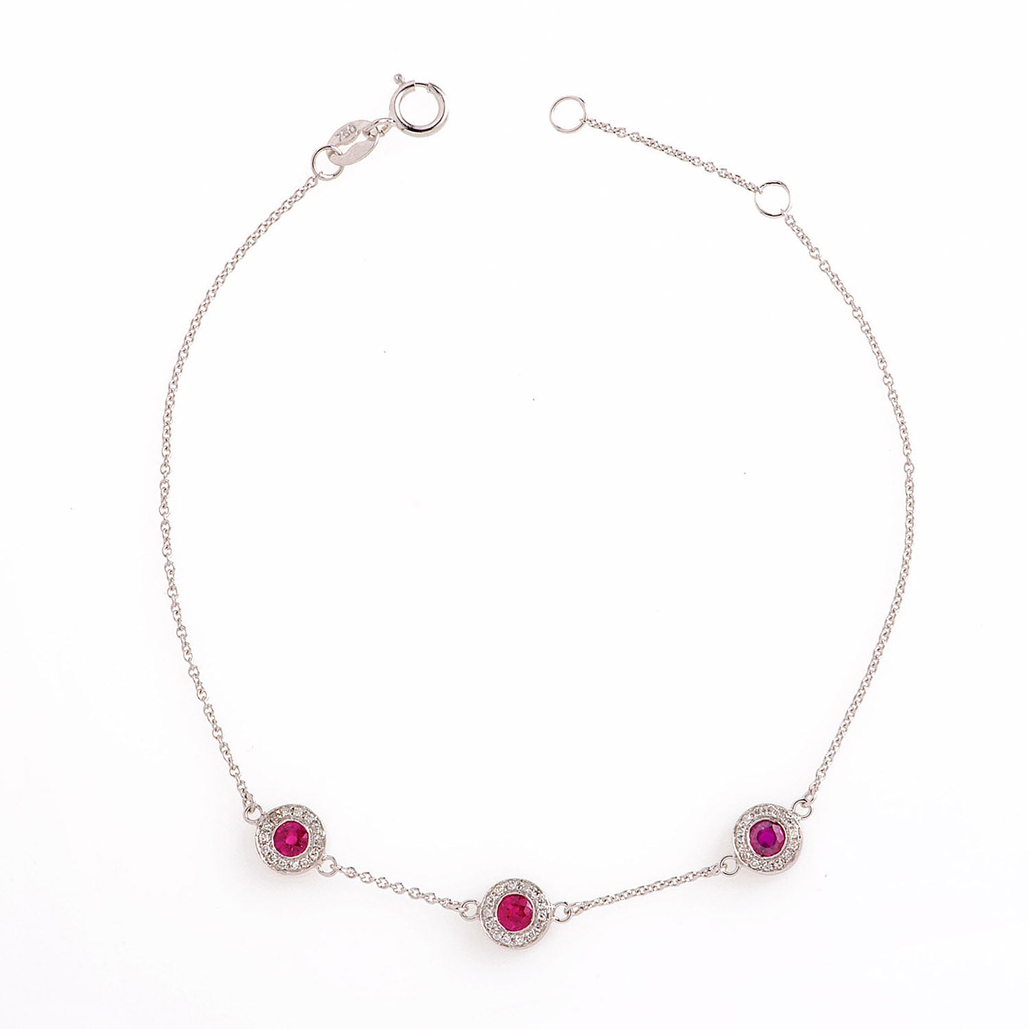 Diamond and Ruby Bracelet