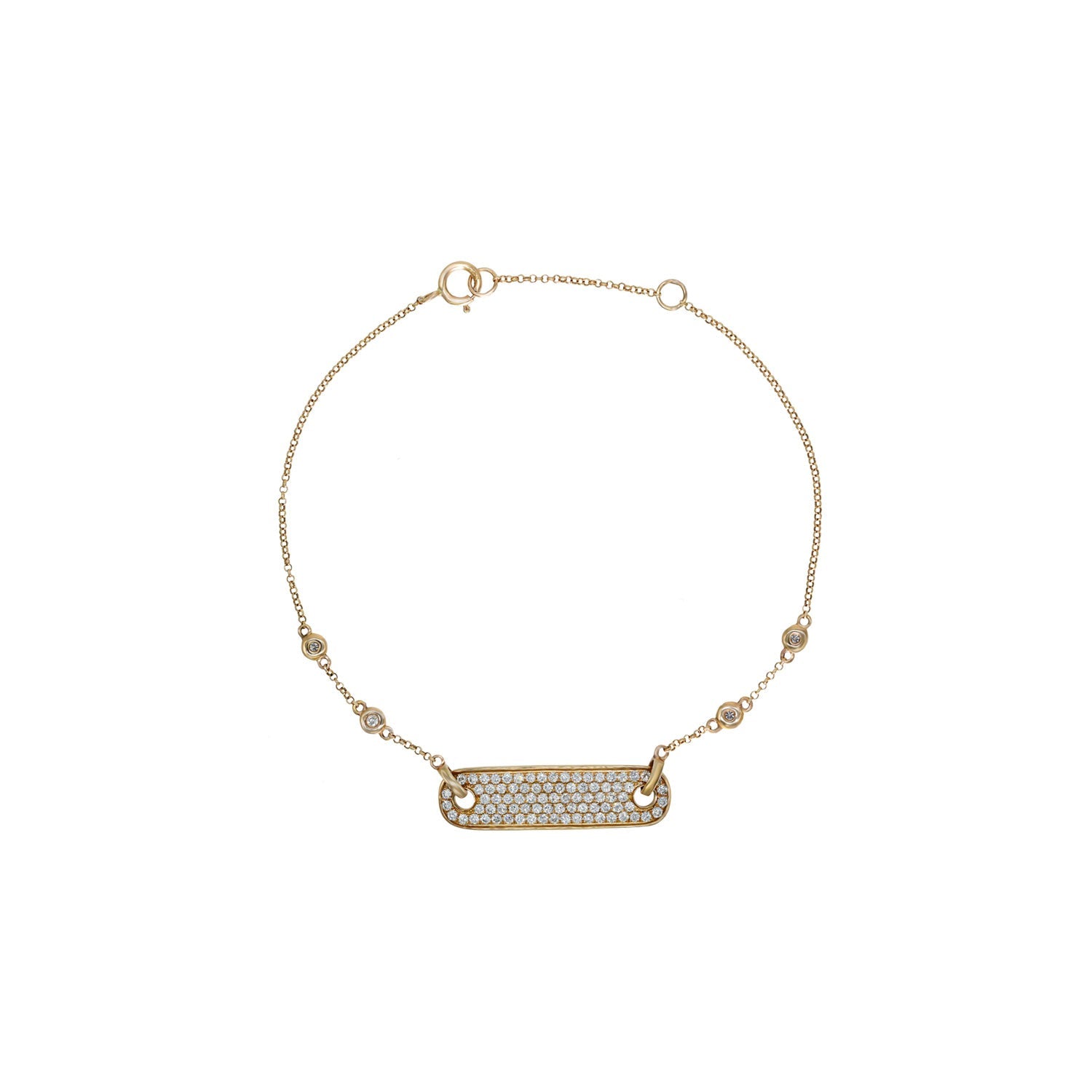 Diamond Bar Bracelet