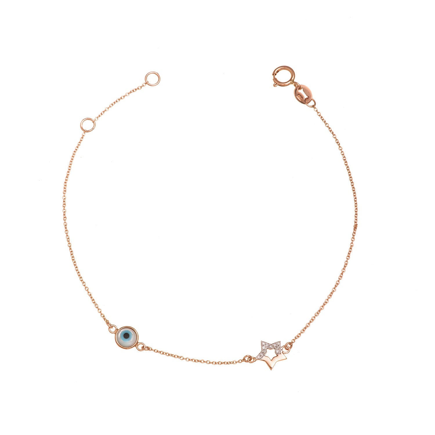 Star Bracelet with Evil Eye - Anatol Jewelry