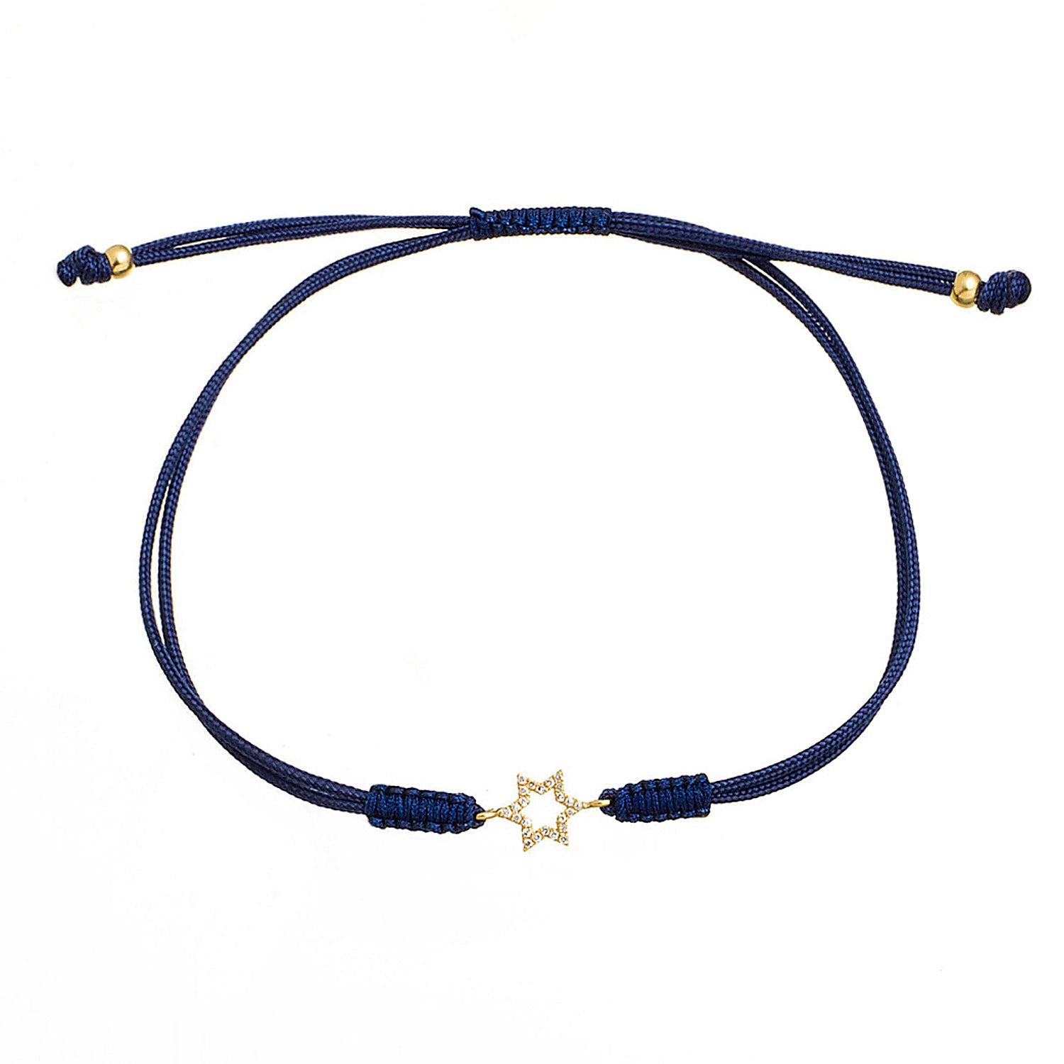 Diamond Star Cord Bracelet