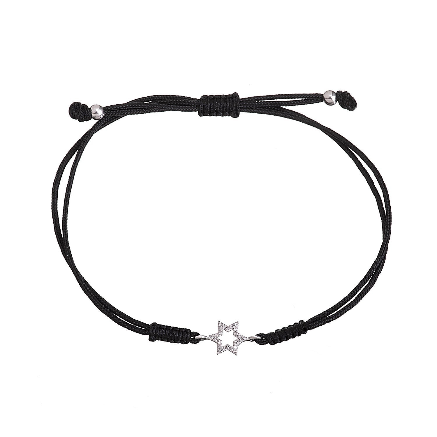 Diamond Star Cord Bracelet